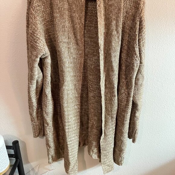 Laura Scott XL Brown‎ Plus Size Acrylic Cardigan - Picture 3 of 7